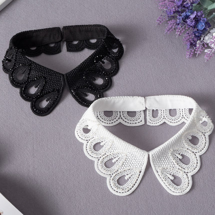 TMP-397春夏服饰搭配领口装饰衣领配裙T假衣领