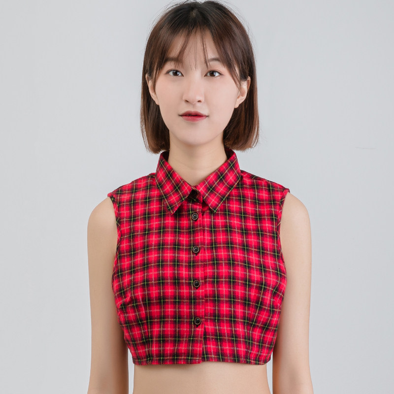 格子衬衫假领女百搭毛衣打底秋冬领口装饰格子内搭衬衣假领子,服饰配件/皮带/帽子/围巾,假领,淘宝优惠券,粉丝福利购,淘宝优惠卷