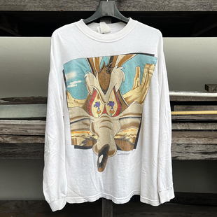 罕见！Looney Tunes Wile E Coyote Road Runner土狼公路跑者短袖