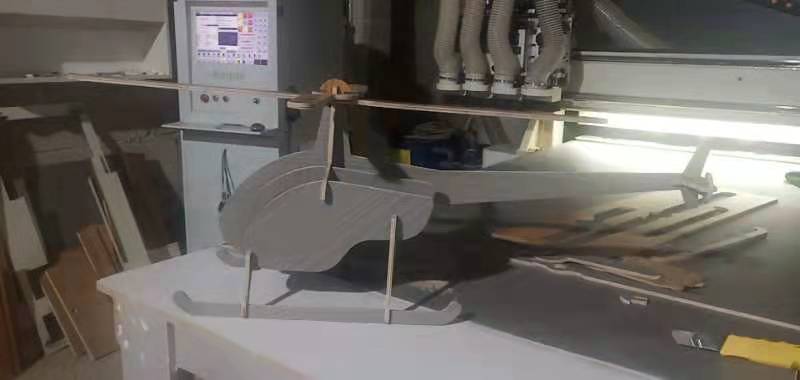 动物路径NC 直升机摇摇椅动物书架图纸cad 开料软件 云承开料软件