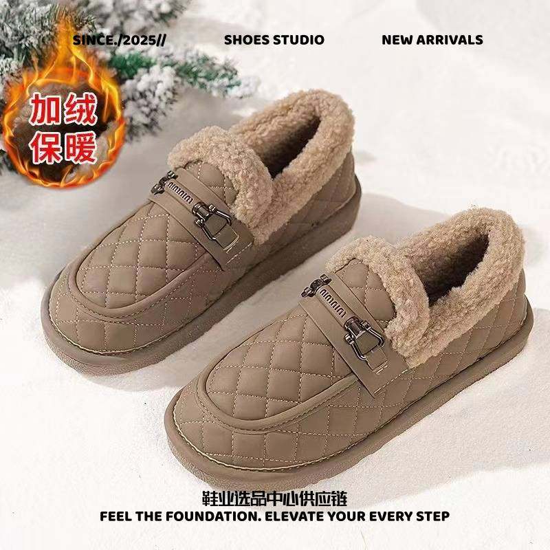 福建芋圆鞋业加绒福鞋女秋冬新款保暖舒适时尚潮款女豆豆鞋直销,女鞋,时尚雪地靴,淘宝优惠券,粉丝福利购,淘宝优惠卷