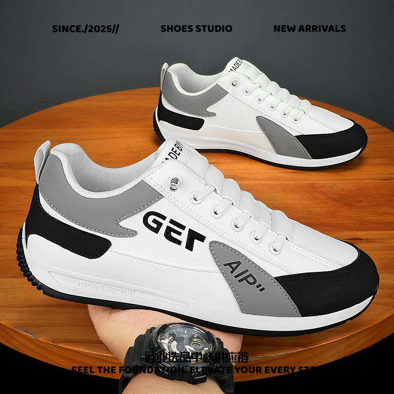 晋江乐成体育用品阿甘鞋子男四季款运动休闲开车鞋旅游软底小白板