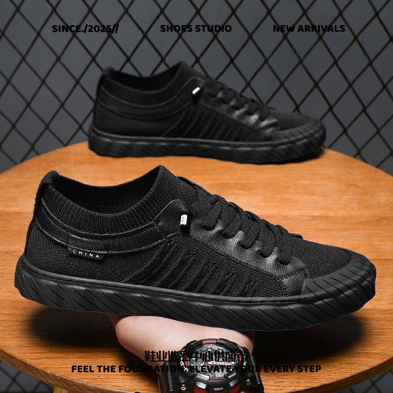 晋江雅望鞋业夏季男鞋新款透气帆布鞋子男潮流百搭工地上班防滑运