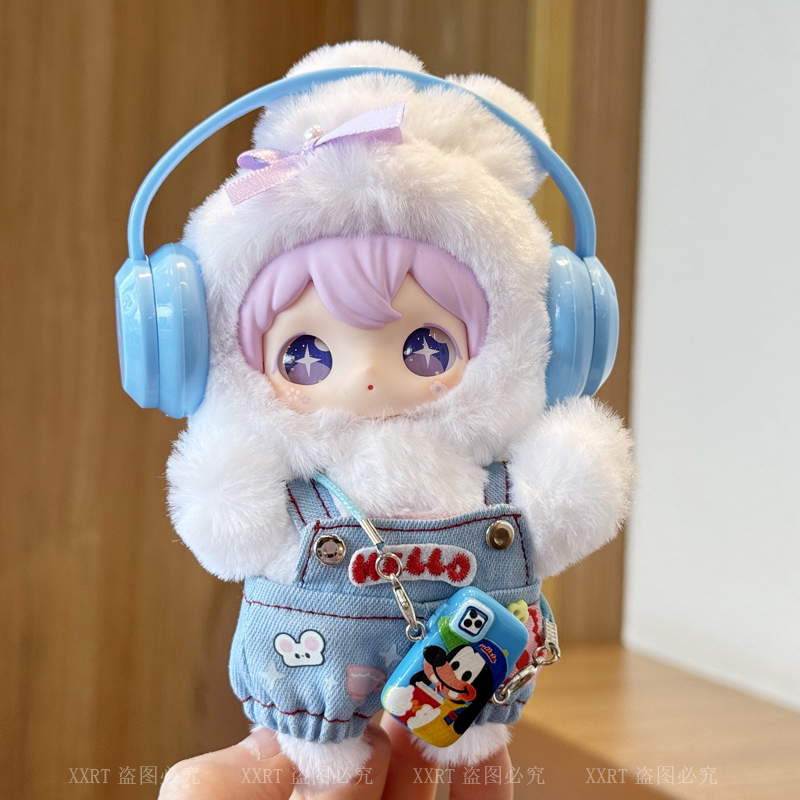 爆款兔闪闪娃衣15cm背带裤