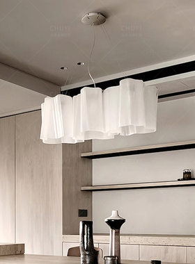 法式中古logico餐厅吊灯简约客厅灯设计师别墅云朵玻璃卧室主灯具