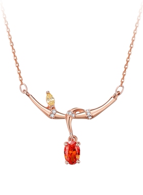 纯银ins冷淡风小众设计感项链