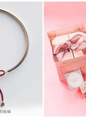 小众ins设计感新年礼物银手镯