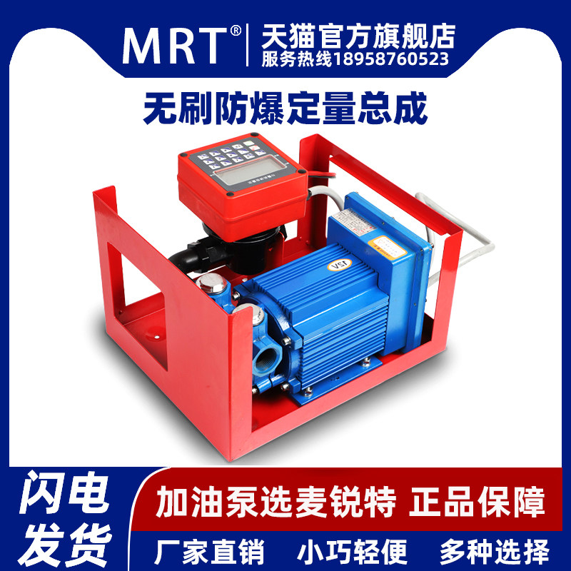 麦锐特电子计量加油枪带计量12v24v220v柴油加油机电动抽油泵静音