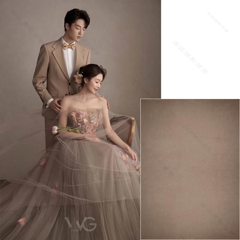 焦糖色灰色肌理油画背景布商拍婚纱儿童摄影影棚拍照直播背景印刷