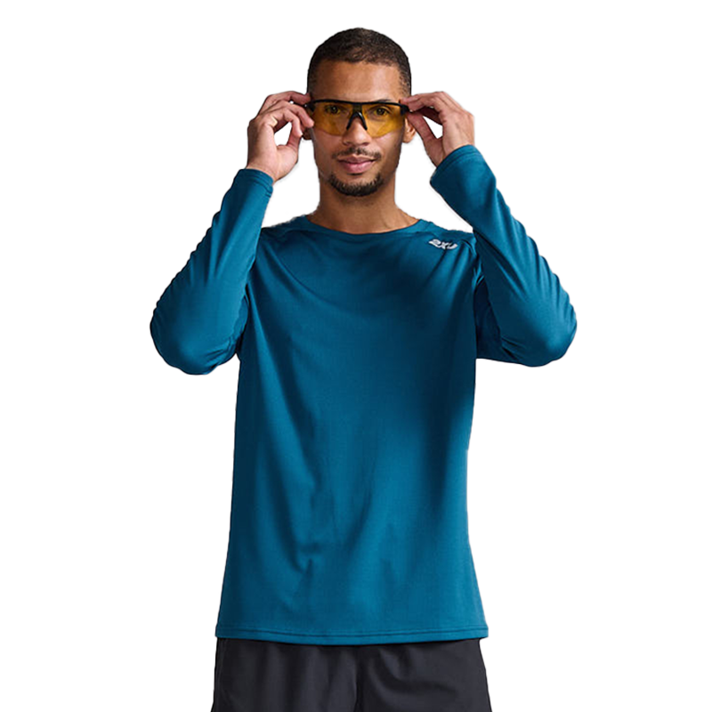 2XU Aero系列男户外跑步上衣春季运动打底衫轻薄速干长袖T恤