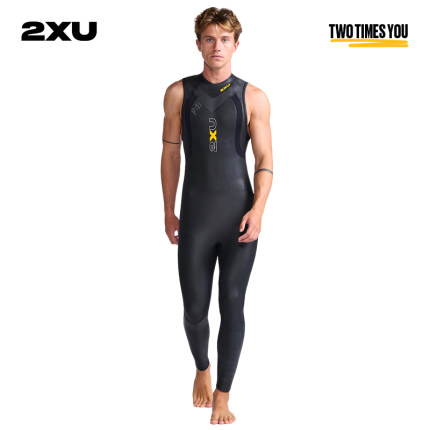 2XU Propel系列P:1 无袖防寒泳衣男士潜水衣保暖连体铁三服胶衣