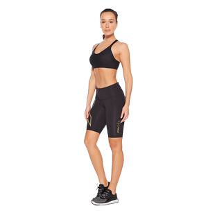 2XU Light Speed系列压缩健身裤女中腰运动MCS跑步裤