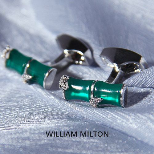 WILLIAMMILTON国风竹节男士袖扣
