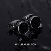 WILLIAM 钉礼盒 轻奢生日礼物高端袖 MILTON永恒爱恋星空石袖 扣男士