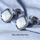 袖 WILLIAM 一辈子 口钉定制礼物 MILTON限量珍珠贝母 扣男轻奢袖