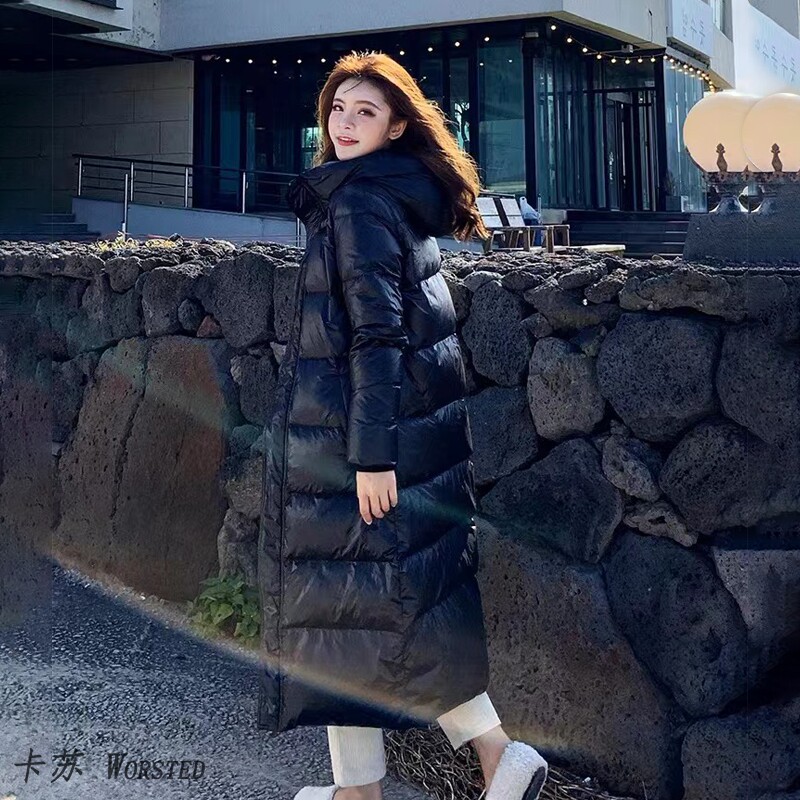 加厚黑色亮面羽绒服女冬季2023年新款中长款长过膝白鸭绒时尚洋气怎么样,好用不?