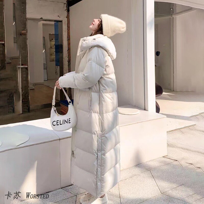 超长款东北白鸭绒羽绒服女冬季2023年新款中长款长过膝到脚踝超厚使用感如何?