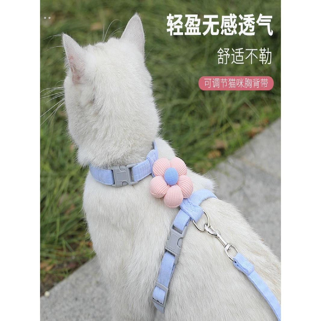 猫牵引绳，防脱绳，猫牵引绳，猫牵引绳，出门可调专用猫绳