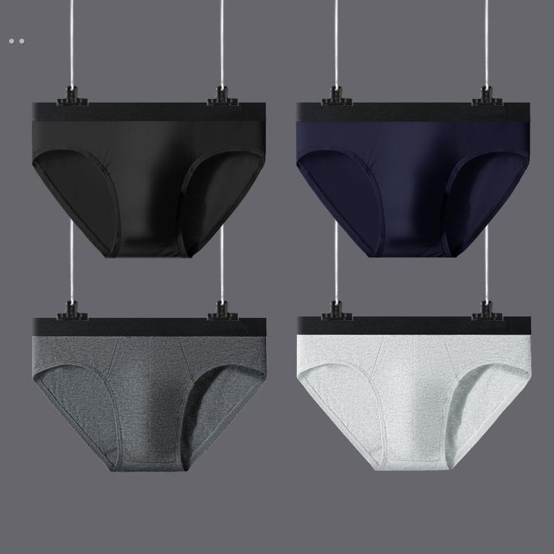 青年男士内裤纯棉三角裤透气男式裤衩大码短裤头男生全棉三角内裤