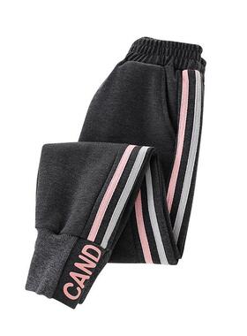 女童秋冬运动裤加绒加厚儿童休闲卫裤秋冬装长裤子中大童宽松束脚