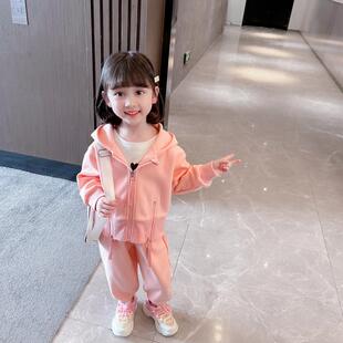 女童套装春秋2025新款宝宝秋季衣服儿童洋气时髦运动网红炸街春装