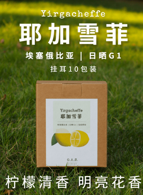 GAS COFFEE挂耳咖啡耶加雪菲日晒孔加柠檬风味花香新鲜烘焙现磨