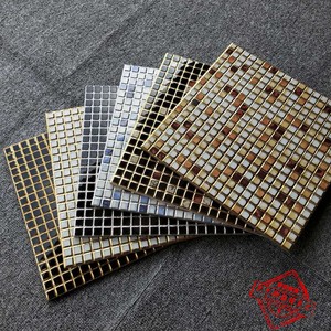 佳林陶瓷 格子抛晶砖300x300 仿马赛克背景瓷砖 抛金砖卫生间瓷砖