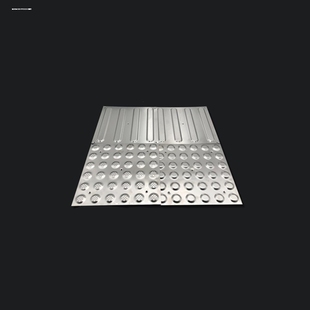 304不锈钢盲道砖盲人指路提示防滑砖菠萝纹导盲不锈钢盲道板