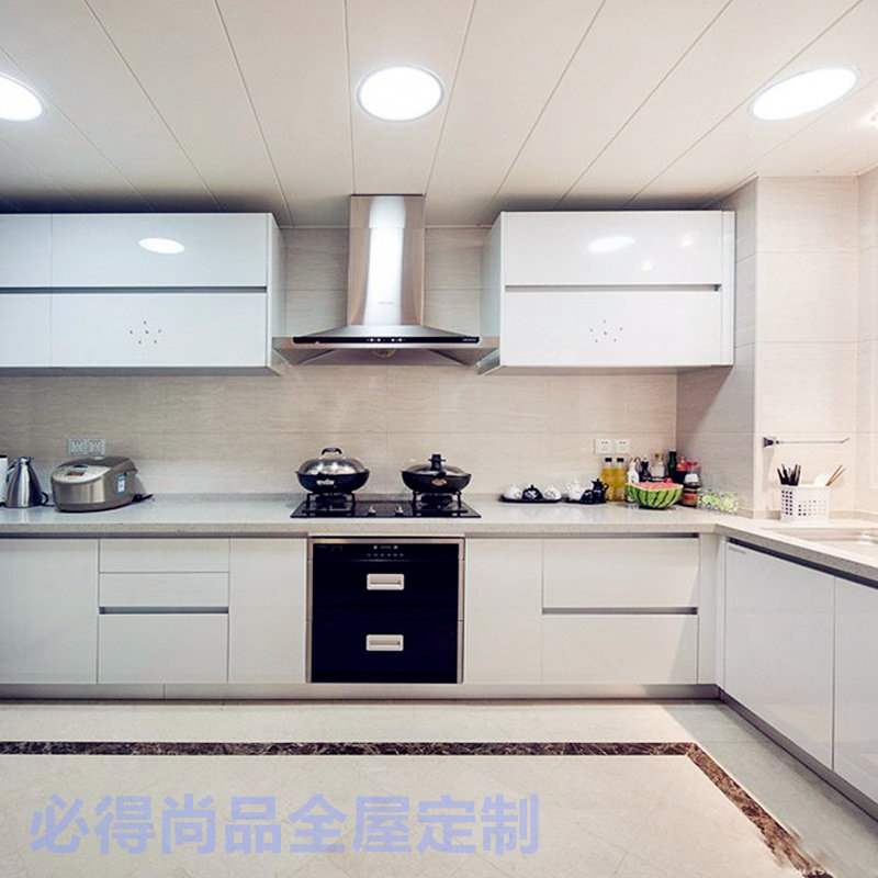 厨房经济型定制北京不锈钢厨房橱柜整体304钢台面柜定做组装现代