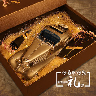 美驰图1 18宾士跑车合金汽车模500k老爷车礼物礼盒送老公送男朋友