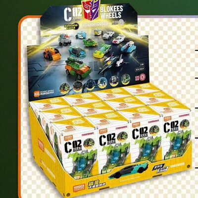 布鲁可变形金刚积木车C02