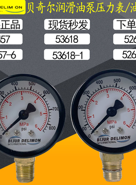 南京贝奇尔润滑泵BIJURDELIMON轴向径向直立式压力表油压表0-6MPA