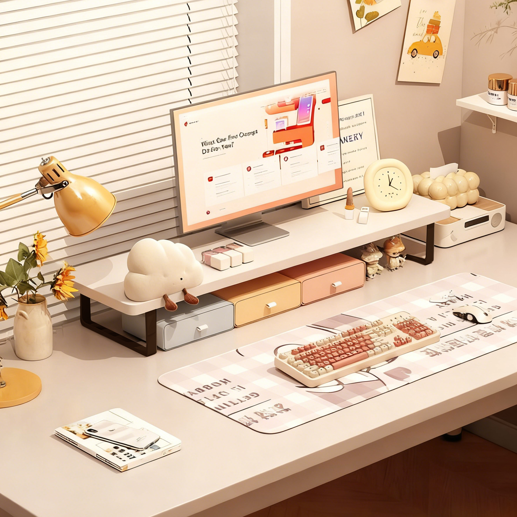 台式电脑增高架显示器支架