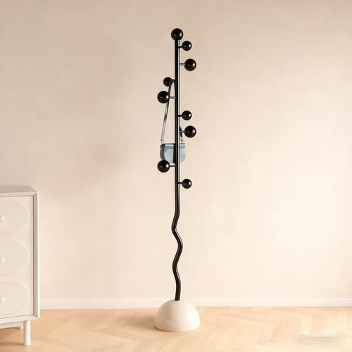 高级感落地衣帽架创意铁艺