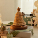 圣诞礼物万年历2026新款 饰摆件 高颜值木圣诞树日历家用桌面创意装