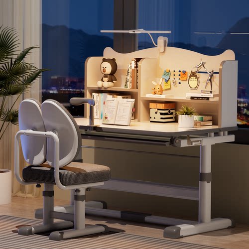 儿童学习桌小学生家用写字书桌小孩写作业专用桌子可升降桌椅套装