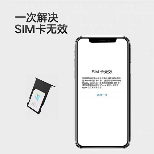 usim新超雪卡贴美版日版三网5G稳iP16/15/14/13/12通用黑解卡贴11