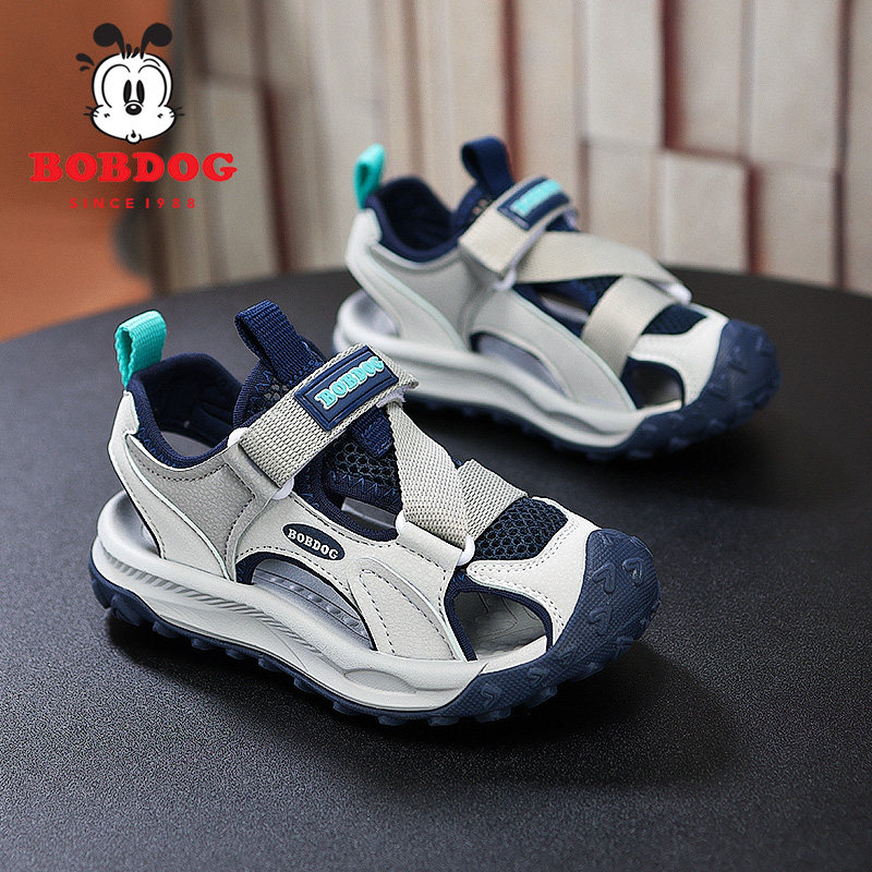 巴布豆童鞋男童凉鞋2026夏季新款包头防滑小男孩户外儿童沙滩鞋潮