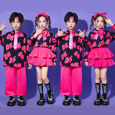儿童合唱演出服啦啦队红歌小学生运动会开幕式服装班服幼儿园表演