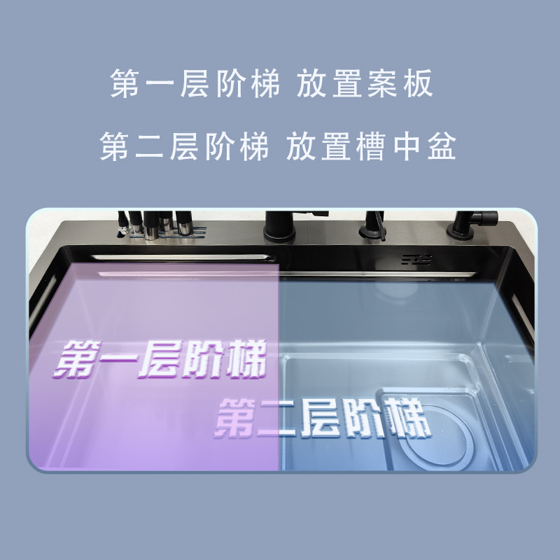 纳米304不锈钢厨房水槽r大单槽洗菜盆洗手池手工洗碗槽洗杯器家用