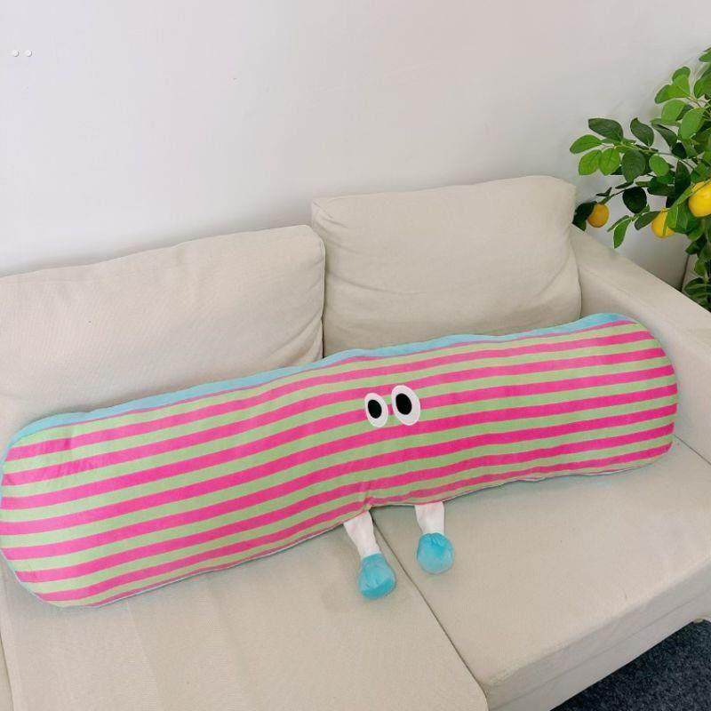 床上格子布长条抱枕女生睡觉专用枕头侧睡可拆洗神器夹腿睡觉抱枕,居家布艺,抱枕被,淘宝优惠券,粉丝福利购,淘宝优惠卷