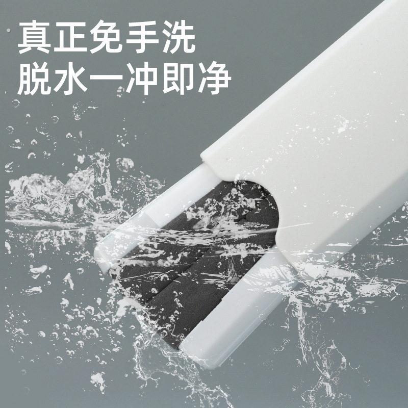 迷你小拖把桌面多功能小拖把家用免手洗手持折叠式化妆室夹缝吸水