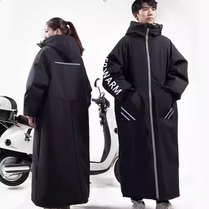 电动车挡风被冬季加绒加厚防寒防水骑车挡风衣电瓶车摩托车挡风罩