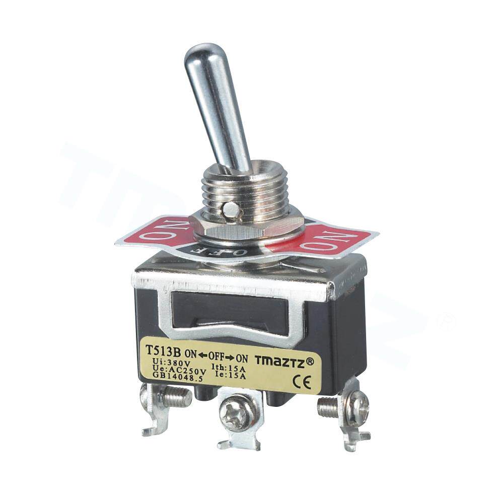 原装tmaztz永得t513b自锁钮子开关 拨动摇臂开关e-ten1122 c513b