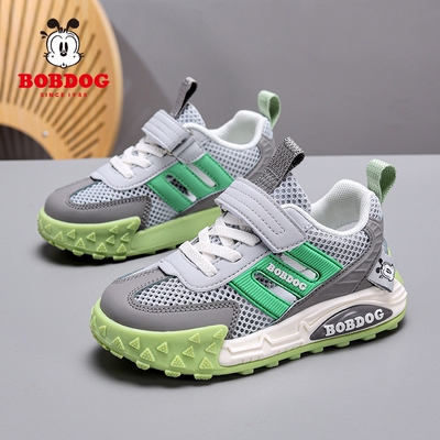 巴布豆童鞋男童板鞋2026夏季新款网面透气男孩子中大童儿童运动鞋