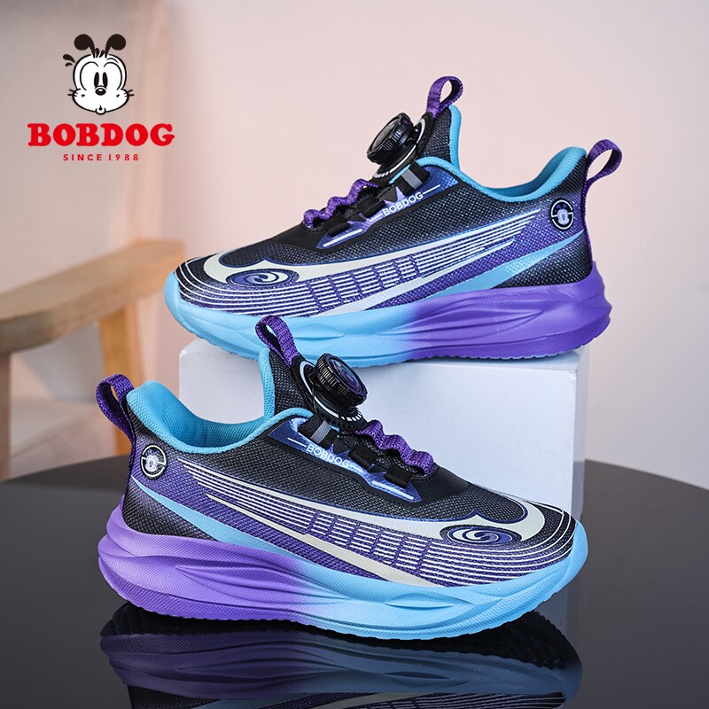 巴布豆童鞋男童运动鞋子春秋季新款透气网鞋中大童户外儿童跑步鞋