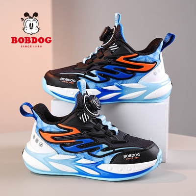 巴布豆儿童篮球鞋2026春秋季新款网面透气中大童户外男童运动鞋子
