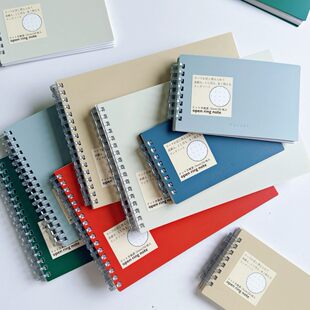 日本LIHIT LAB.喜利Mutual活页线圈本横款办公记事本学生用笔记本