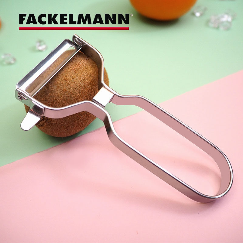 德国FACKELMANN法克曼Y型削皮器水果去皮刀全不锈钢土豆厨房用具