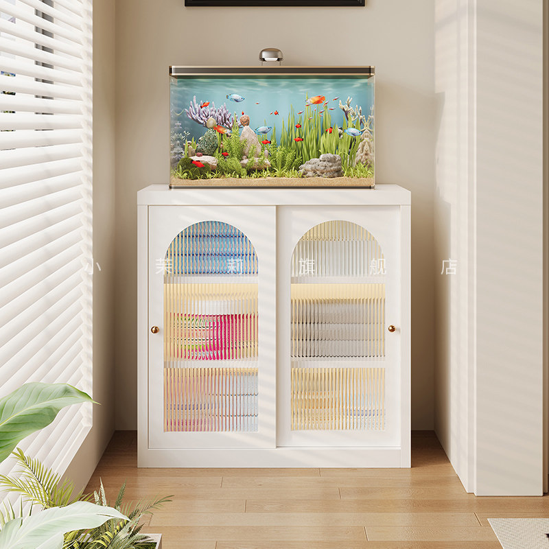 阳台柜储物柜家用组合落地柜矮柜置物柜现代简约防晒杂物收纳柜子